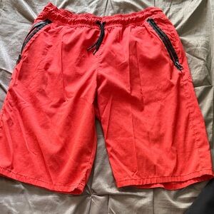 Arizona Jean Company Red Kids Athletic Shorts with Black Trim